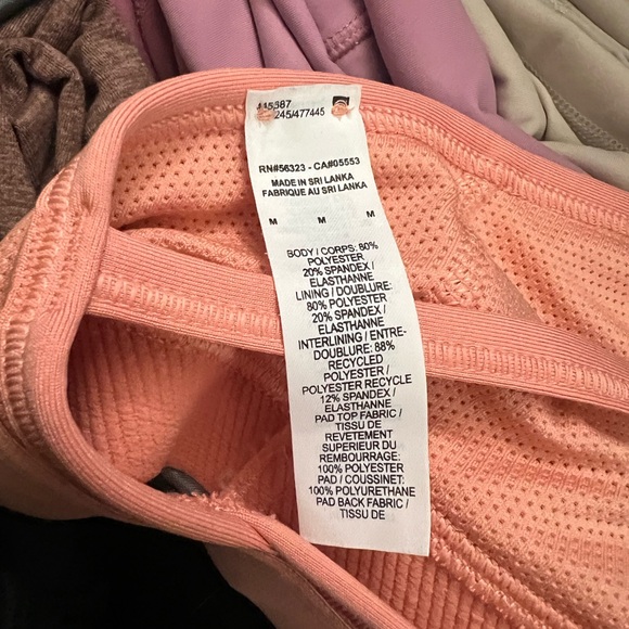 Nike plunge sports bra. Super cute peach color. - Picture 3 of 3